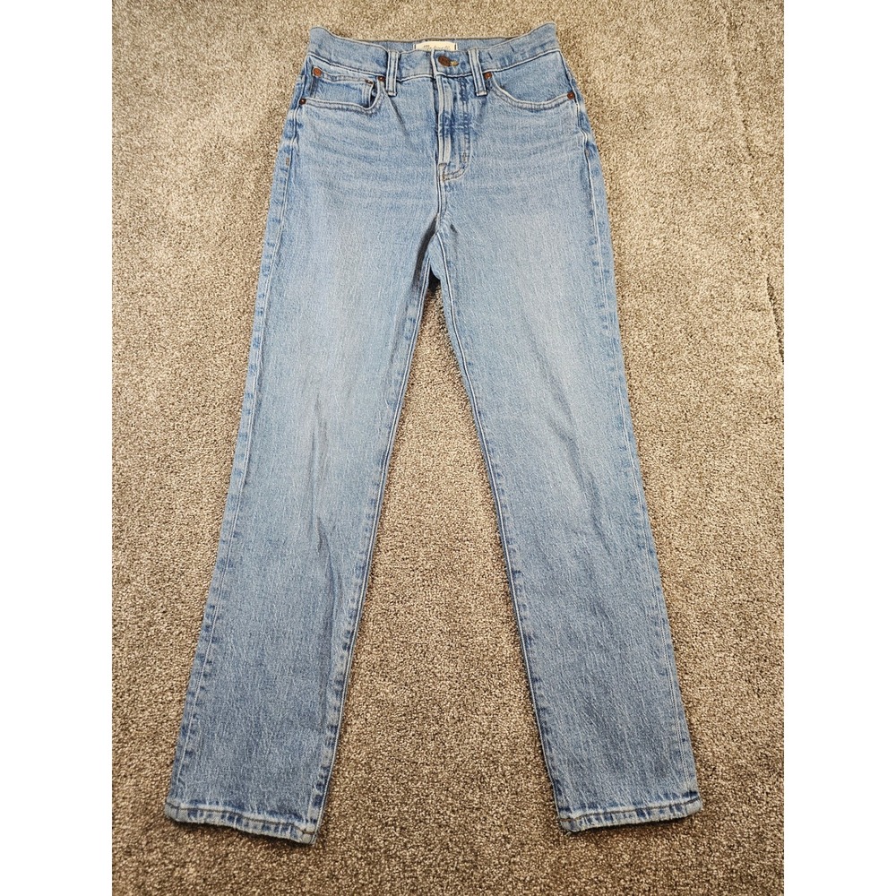Madewell The Perfect Vintage Jean Light Wash High Rise Straight Leg Denim 25